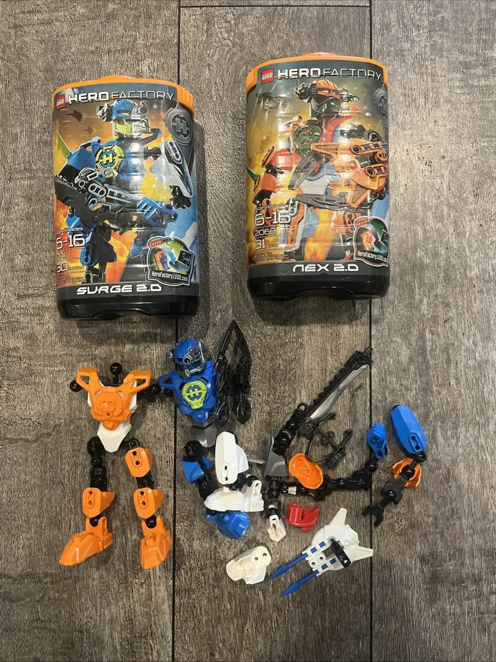 lego hero factory Incomplete Lot Of Two.